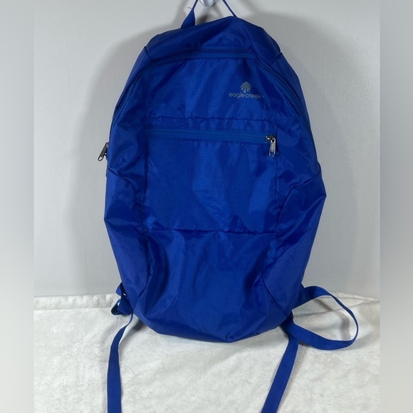 Eagle Creek Lightweight Blue Pack out Hiking Tactical Carry All Backpack Bag - Picture 1 of 7